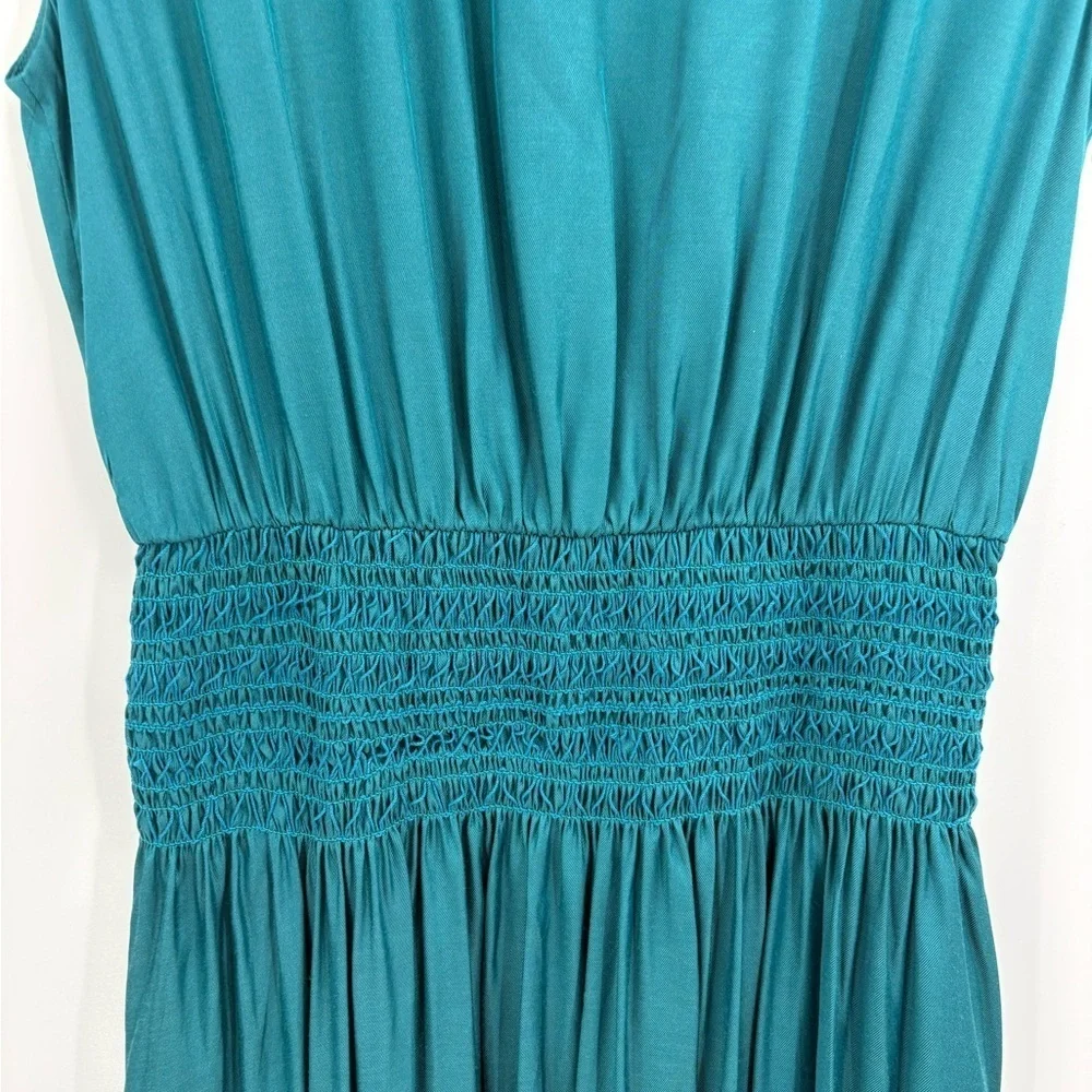 KATE SPADE Silk-blend Twill Smocked-waist Dress In Dark dress size small NWT